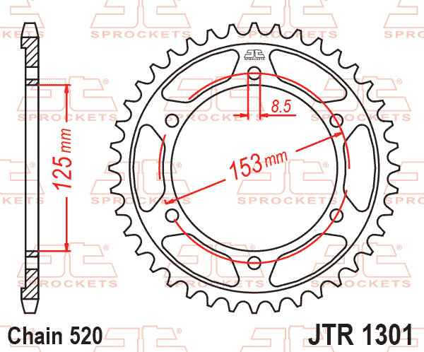Hammasratas JTR1301.40