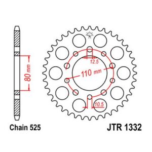 Hammasratas JTR1332, 45 hambaga