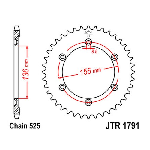 Hammasratas JTR 1791.43