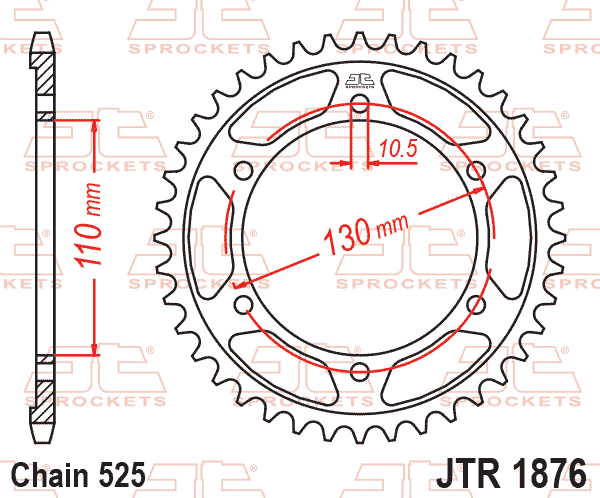 Hammasratas JTR1876, 46 hambaga