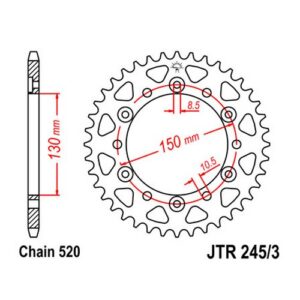 Hammasratas JTR245/3, 47 hambaga