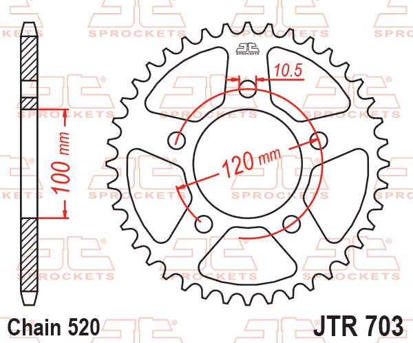 Hammasratas JTR703, 42 hambaga
