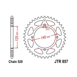 Hammasratas JTR857, 40 hambaga