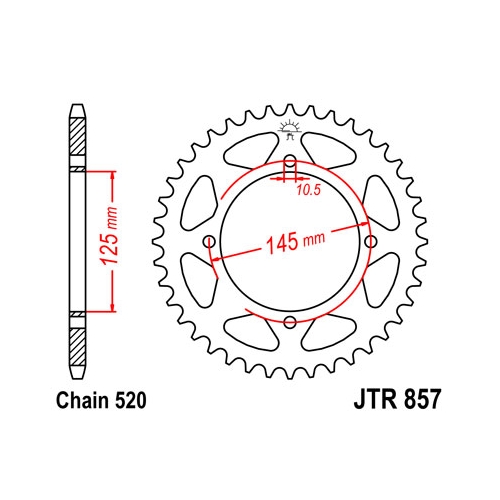 Hammasratas JTR857, 40 hambaga