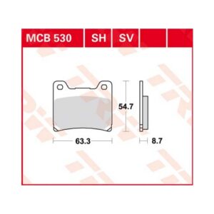 Piduriklotsid TRW MCB530