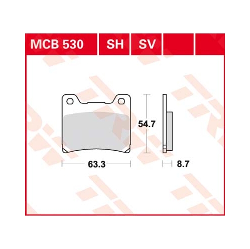 Piduriklotsid TRW MCB530