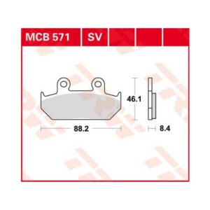TRW piduriklotsid MCB571