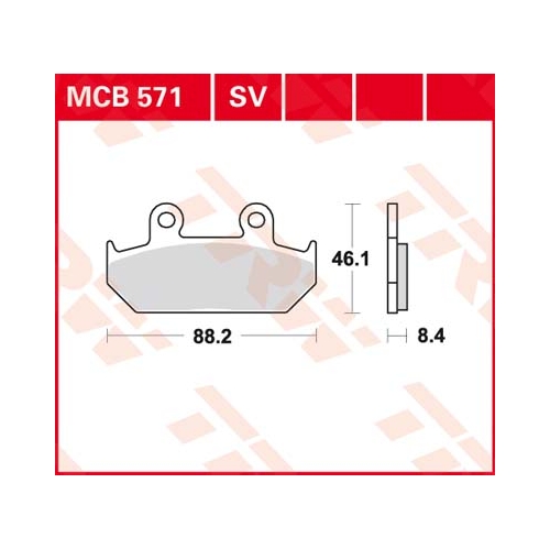 TRW piduriklotsid MCB571