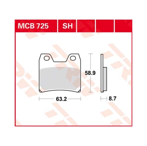 Piduriklotsid TRW MCB725
