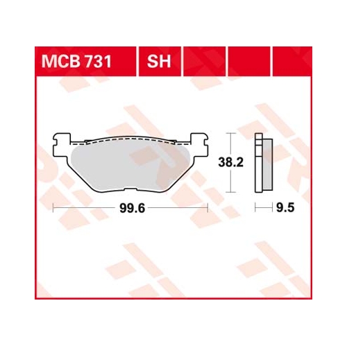 Piduriklotsid TRW MCB731