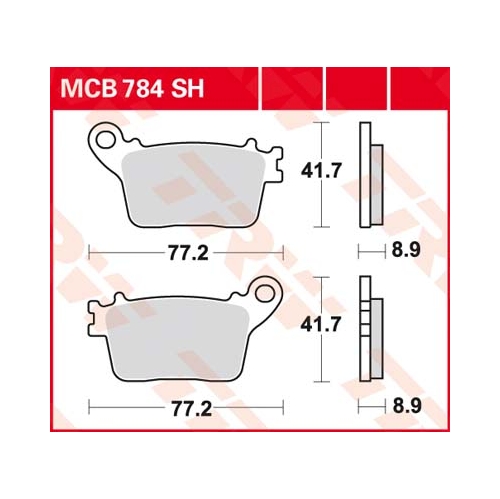 Piduriklotsid TRW MCB784SH