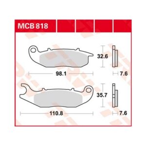 Piduriklotsid TRW MCB818