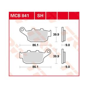 Piduriklotsid TRW MCB841SH