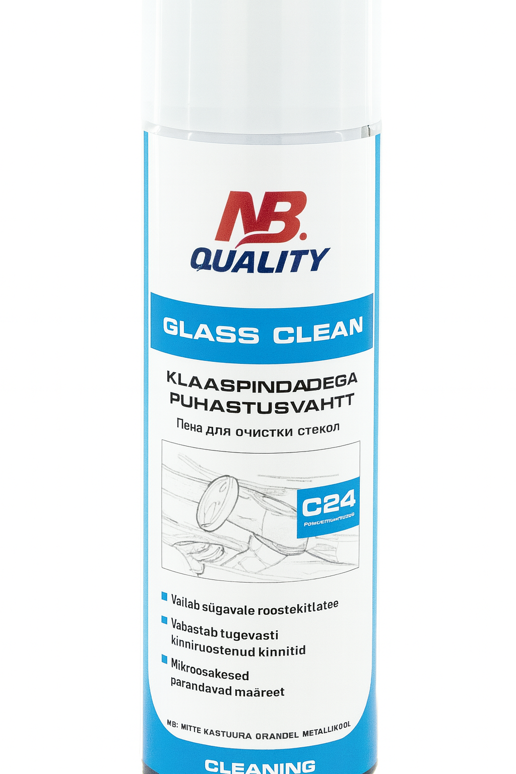 Klaasipindade puhastusvaht NB Quality Glass Clean C24, 500ml