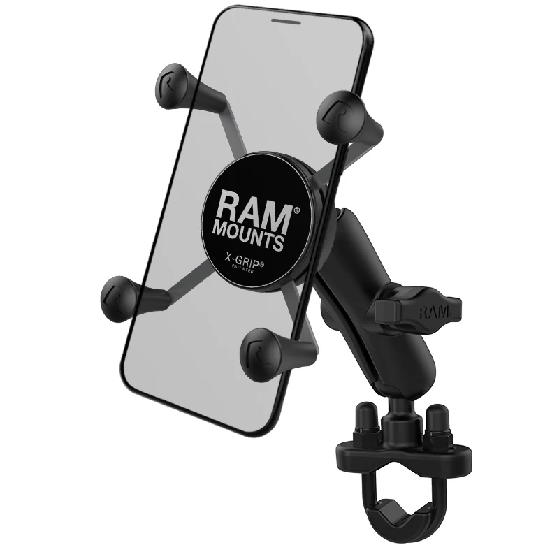 RAM® X-Grip® telefonihoidik juhtrauale U-poldiga keskmise varrega